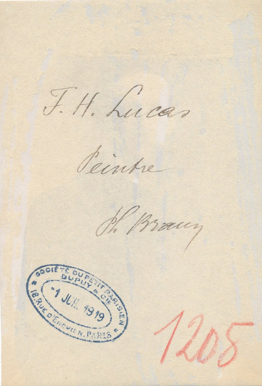 Marie Félix Hippolyte LUCAS peintre albuminé « Ch. BRAUN » au dos