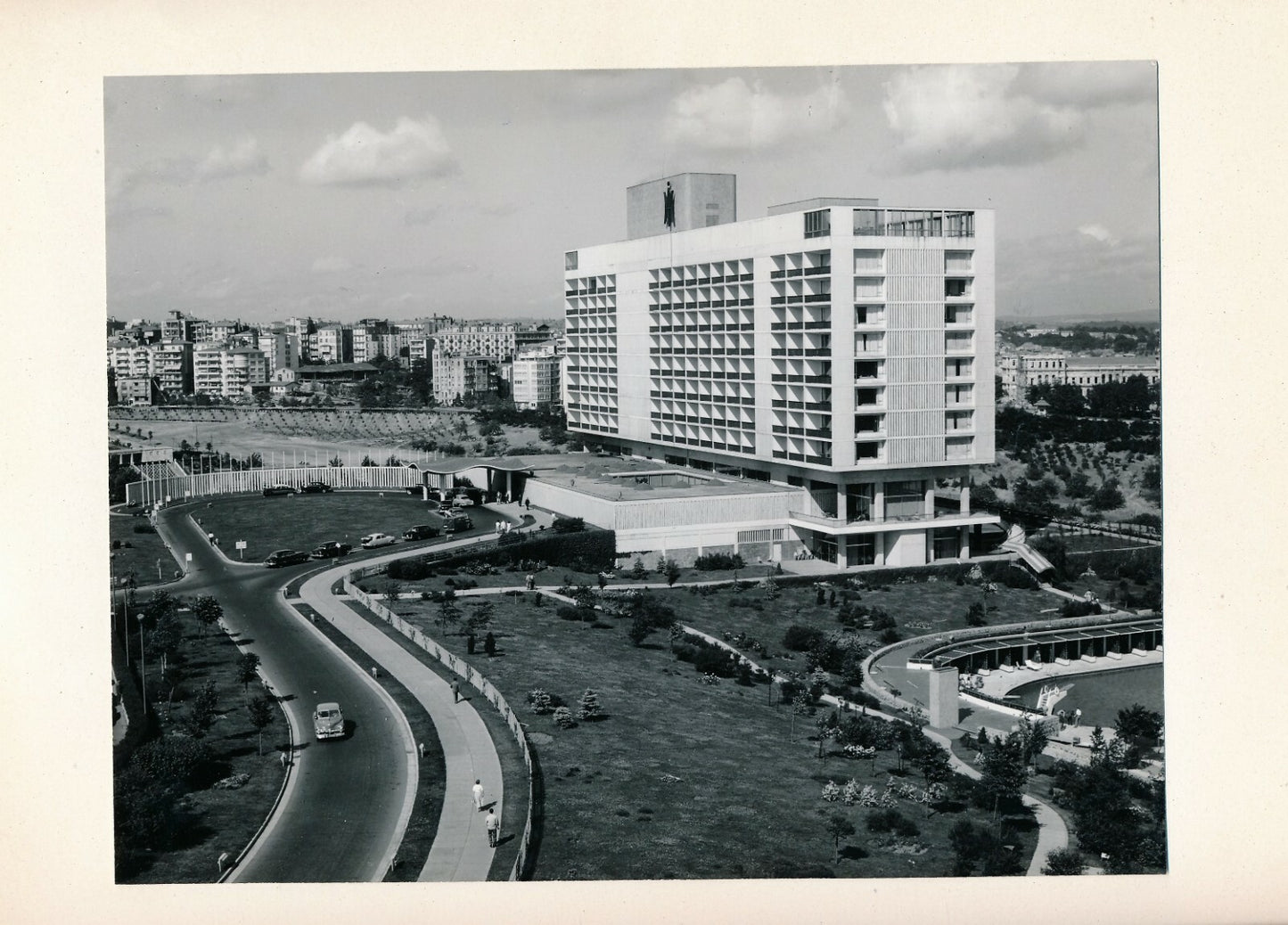 photo Architecture hotel Hilton Constantinople Turquie tirage argentique époque