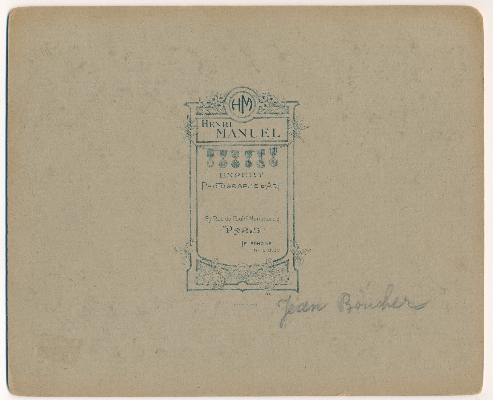 Jean Boucher photo photographie atelier masque Victor Hugo Henri Manuel