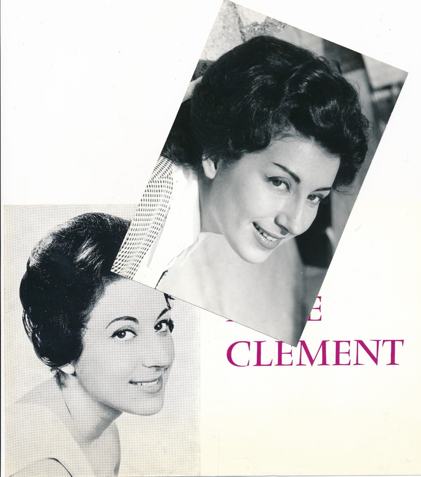 Line CLEMENT artiste lyrique opéra opérette photo photographie et fascicule