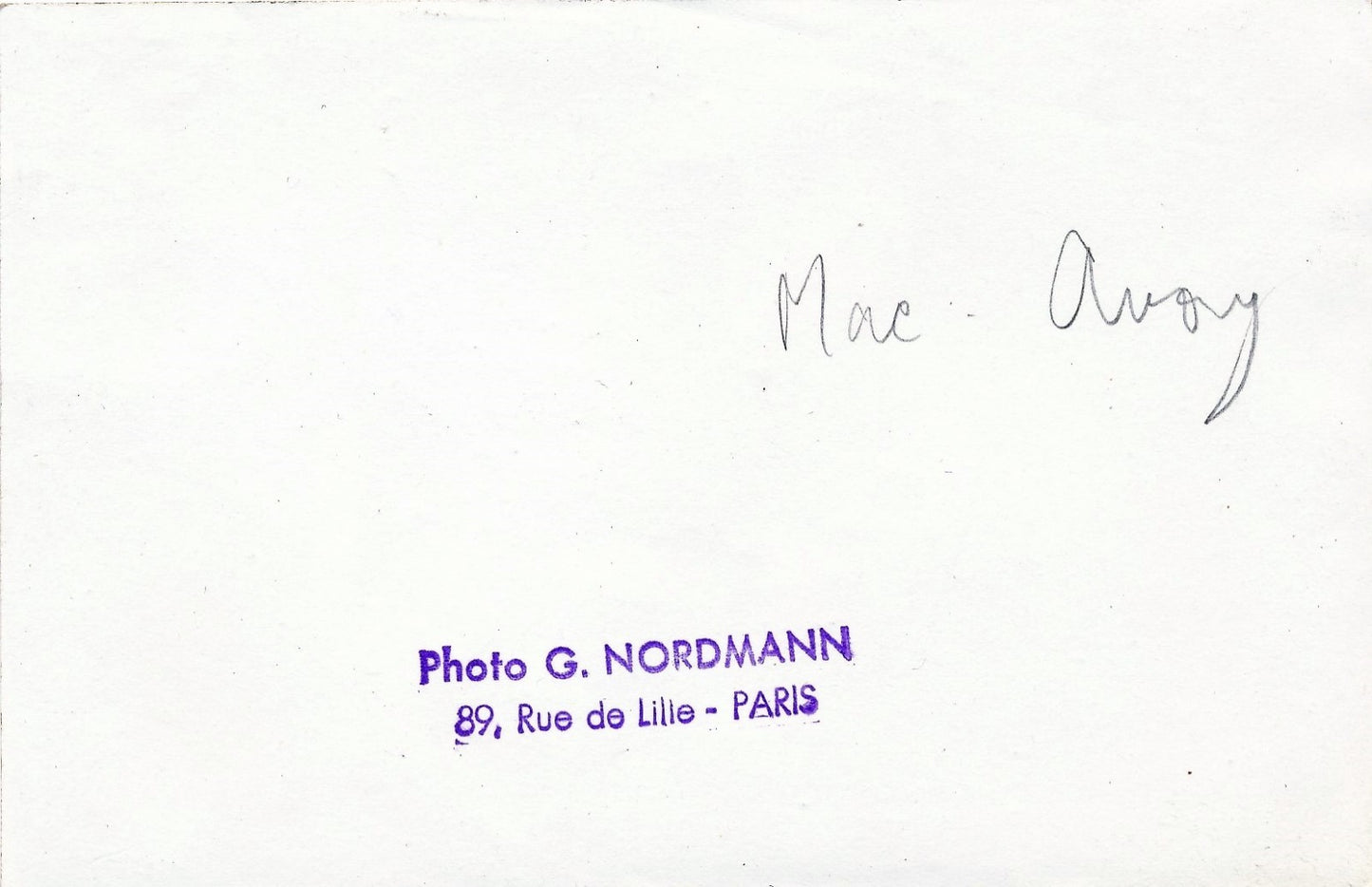 MAC AVOY (1905-1991), peintre 2 portraits photo époque années 50