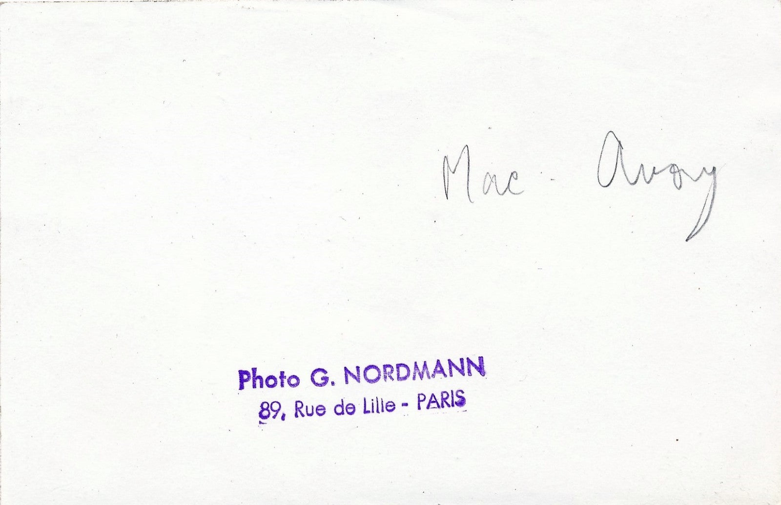 MAC AVOY (1905-1991), peintre 2 portraits photo époque années 50