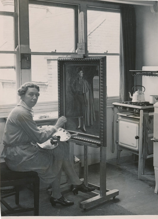 Comtesse Ingegerd AHLEFELDT photo photographie époque atelier peintre