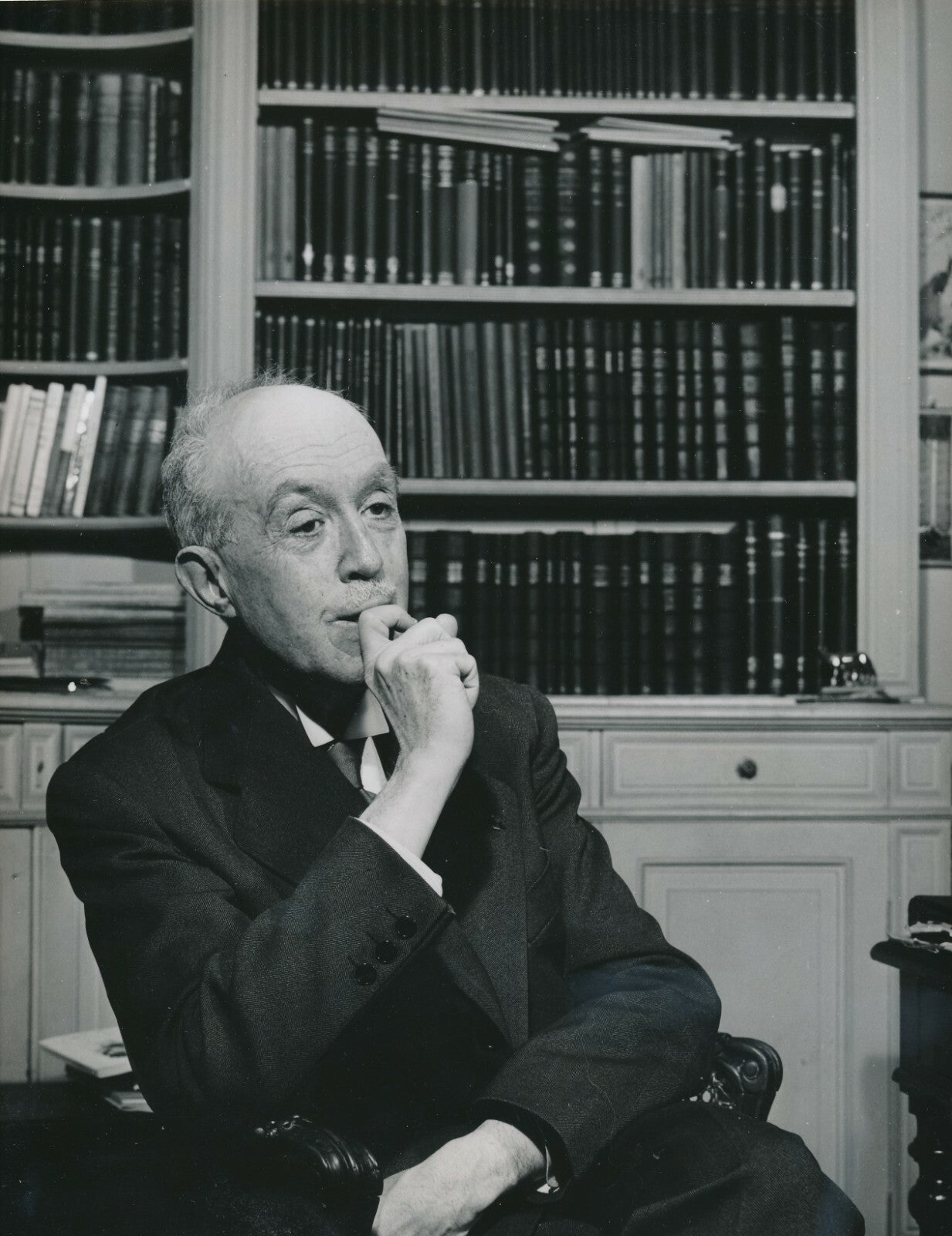 Louis de BROGLIE mathématicien physicien photo photographie époque 1954