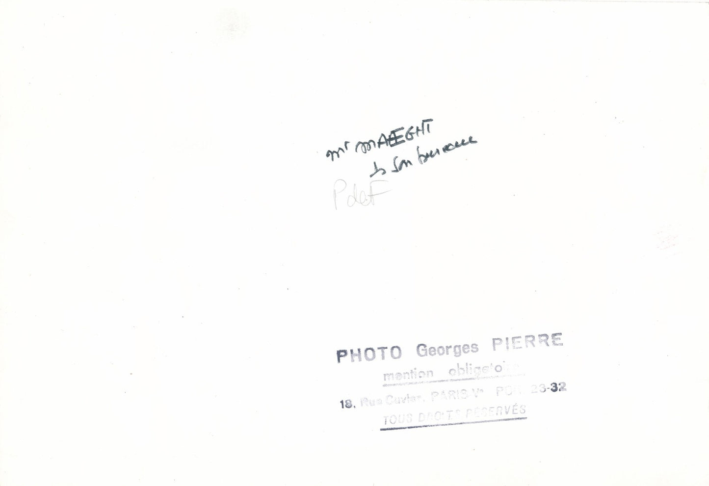 Aimé MAEGHT photo photographie époque Giacometti