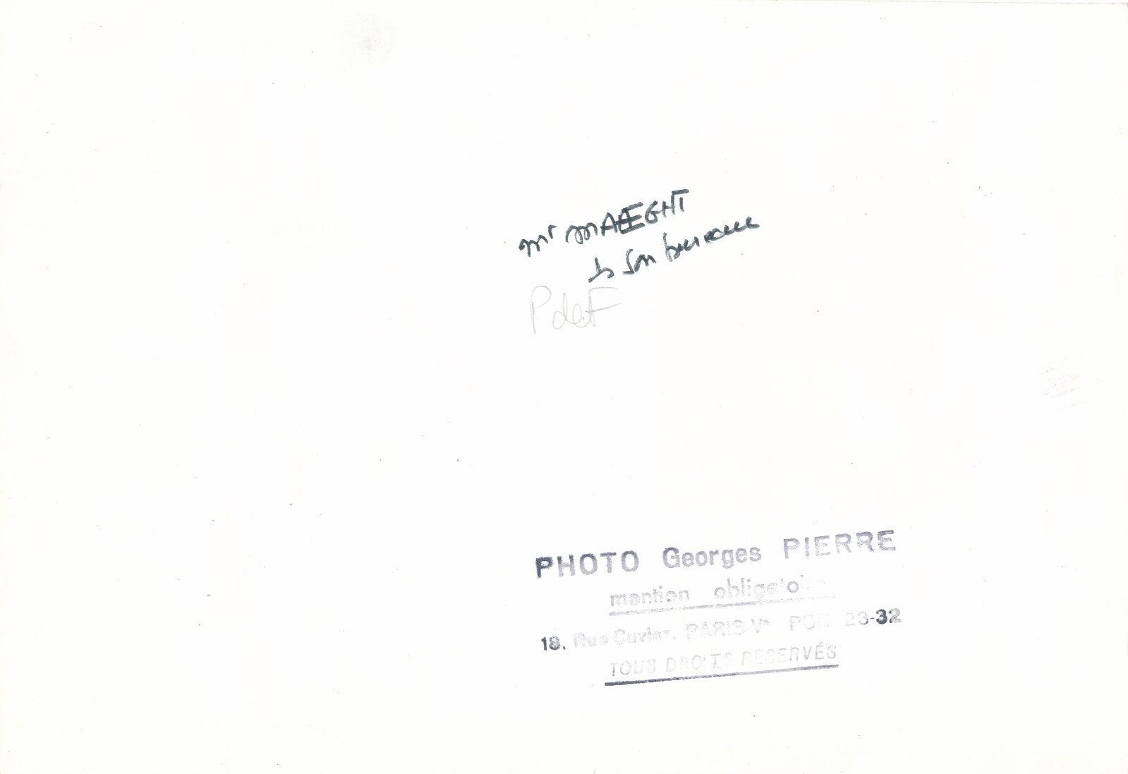 Aimé MAEGHT photo photographie époque Giacometti
