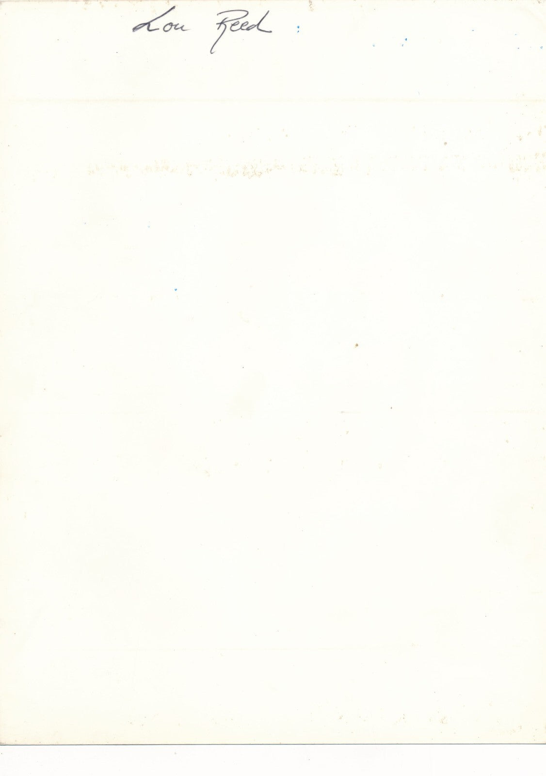 Lou REED tirage postérieur portrait photo photographie musique rock