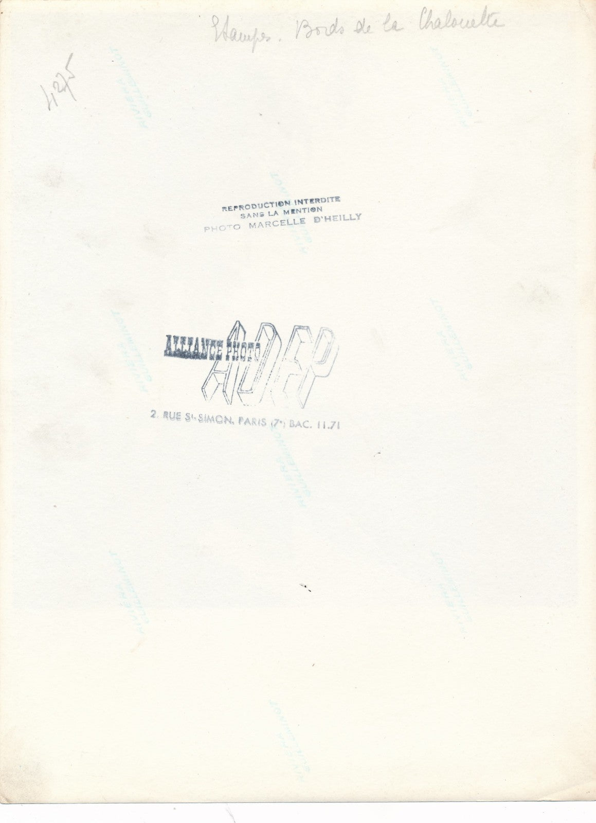 Etampes Chalouette photographie argentique étampes Marcelle d Heilly c. 1940