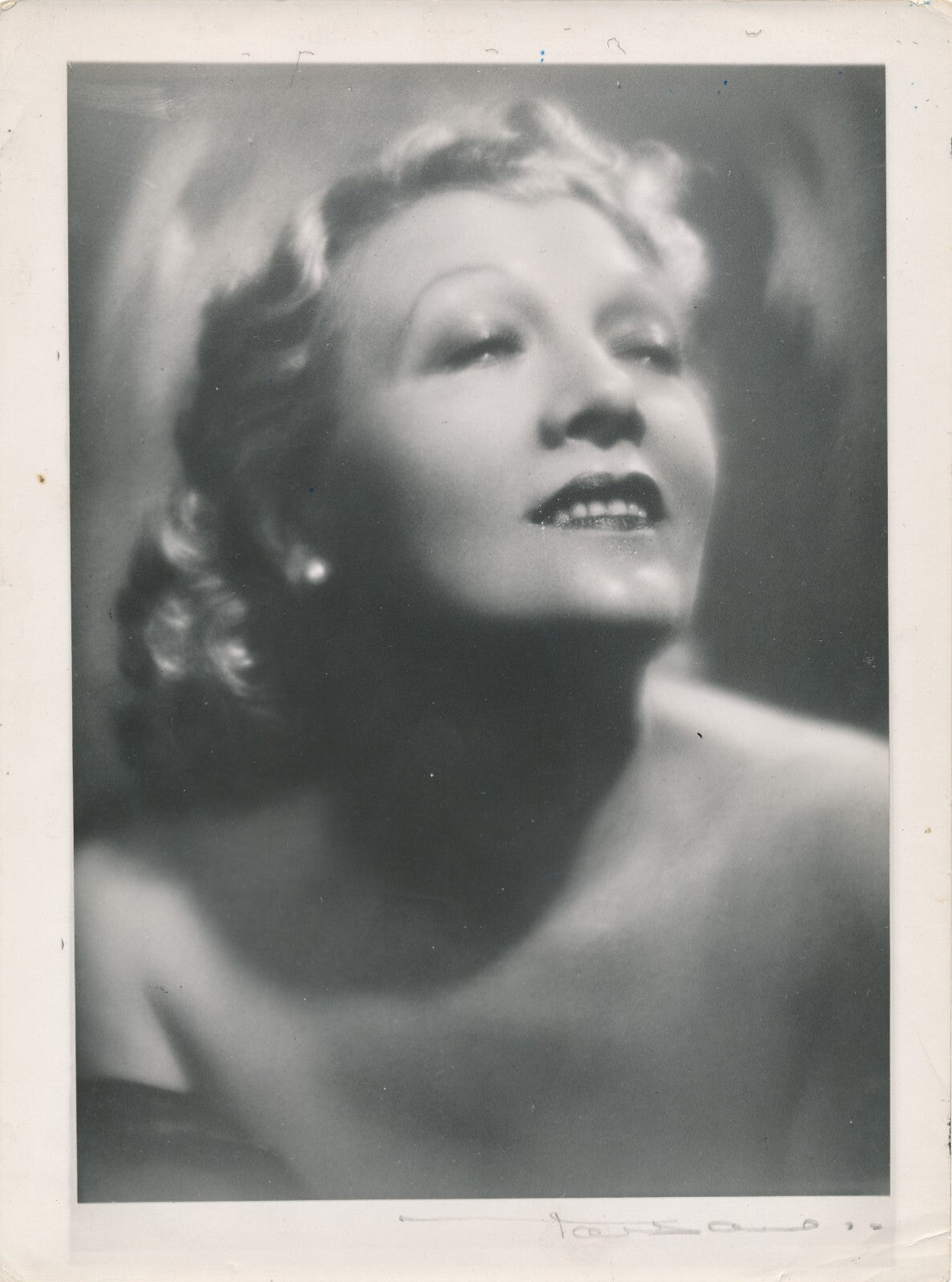 Renée PAGE actrice chanteuse 3 photo photographie époque 1 signée Vichy Beryard