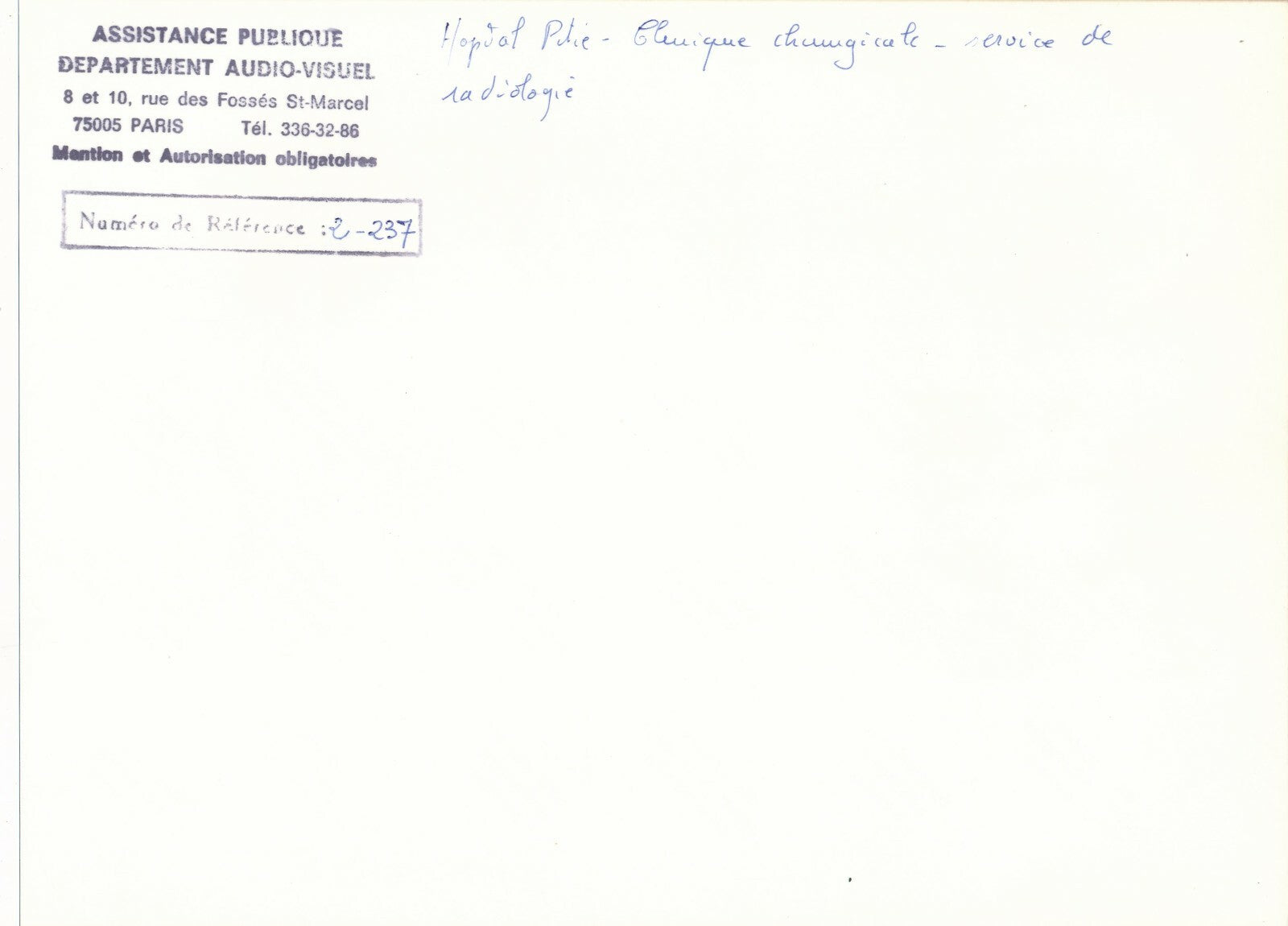Hôpital de la Pitié photo couleur v. 1970 clinique chirurgicale photographie 