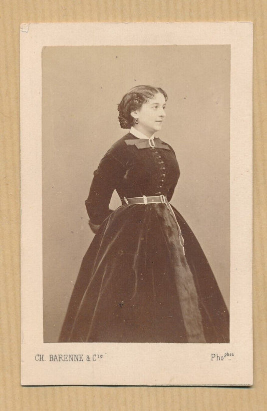 Céline MONTALAND chanteuse opéra albumine cdv photo photographie Barenne