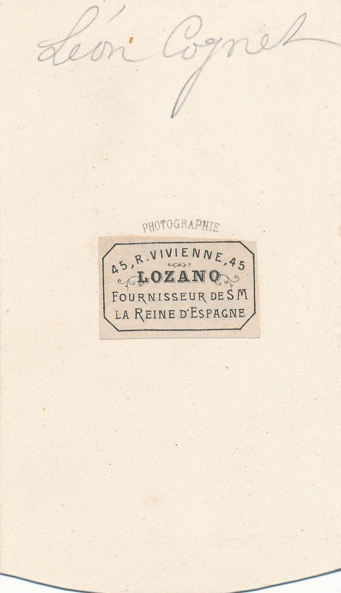 Le peintre Léon COGNIET (1794-1880) par CARJAT cdv photo photographie 