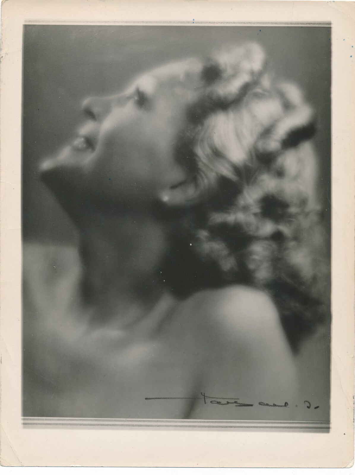 Renée PAGE actrice chanteuse 3 photo photographie époque 1 signée Vichy Beryard