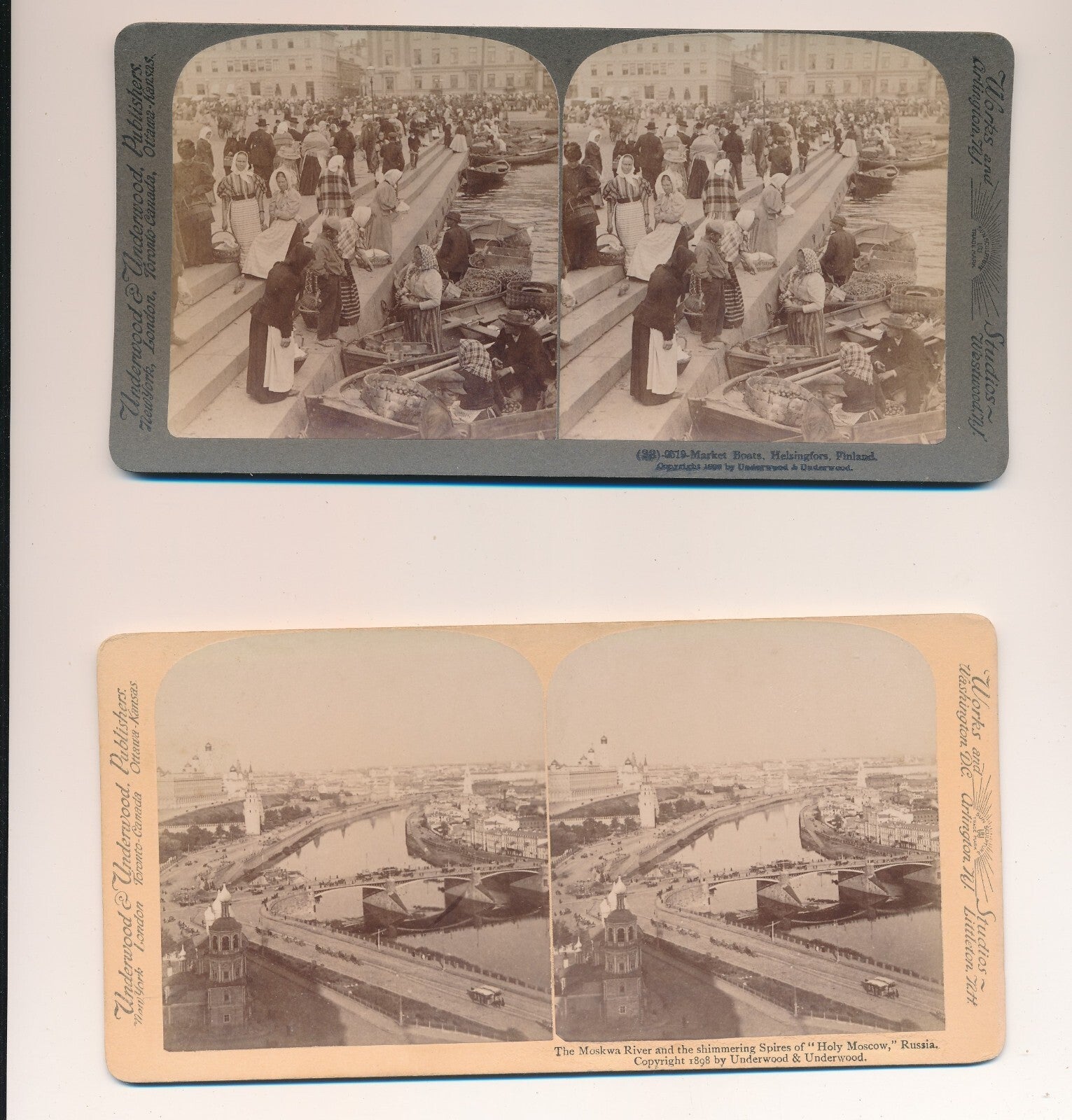 Lot 5 stéréo stereo Montréal Moscou Killarney Finlande Damas photo photographie