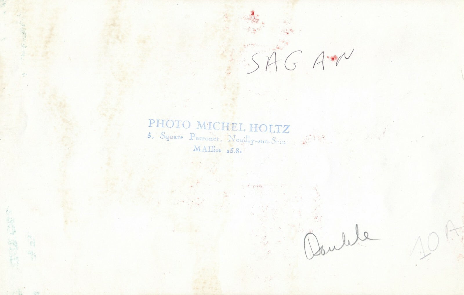 François SAGAN écrivaine tirage argentique presse voiture sport photographie