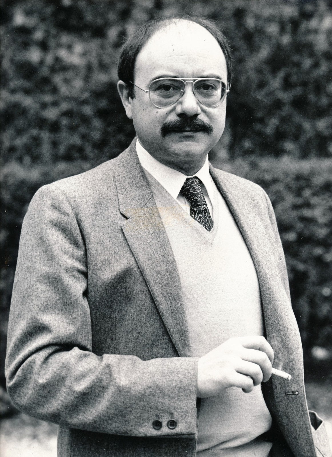 photo A.D.G Alain Dreux-Gallou tirage argentique époque v. 1980 écrivain