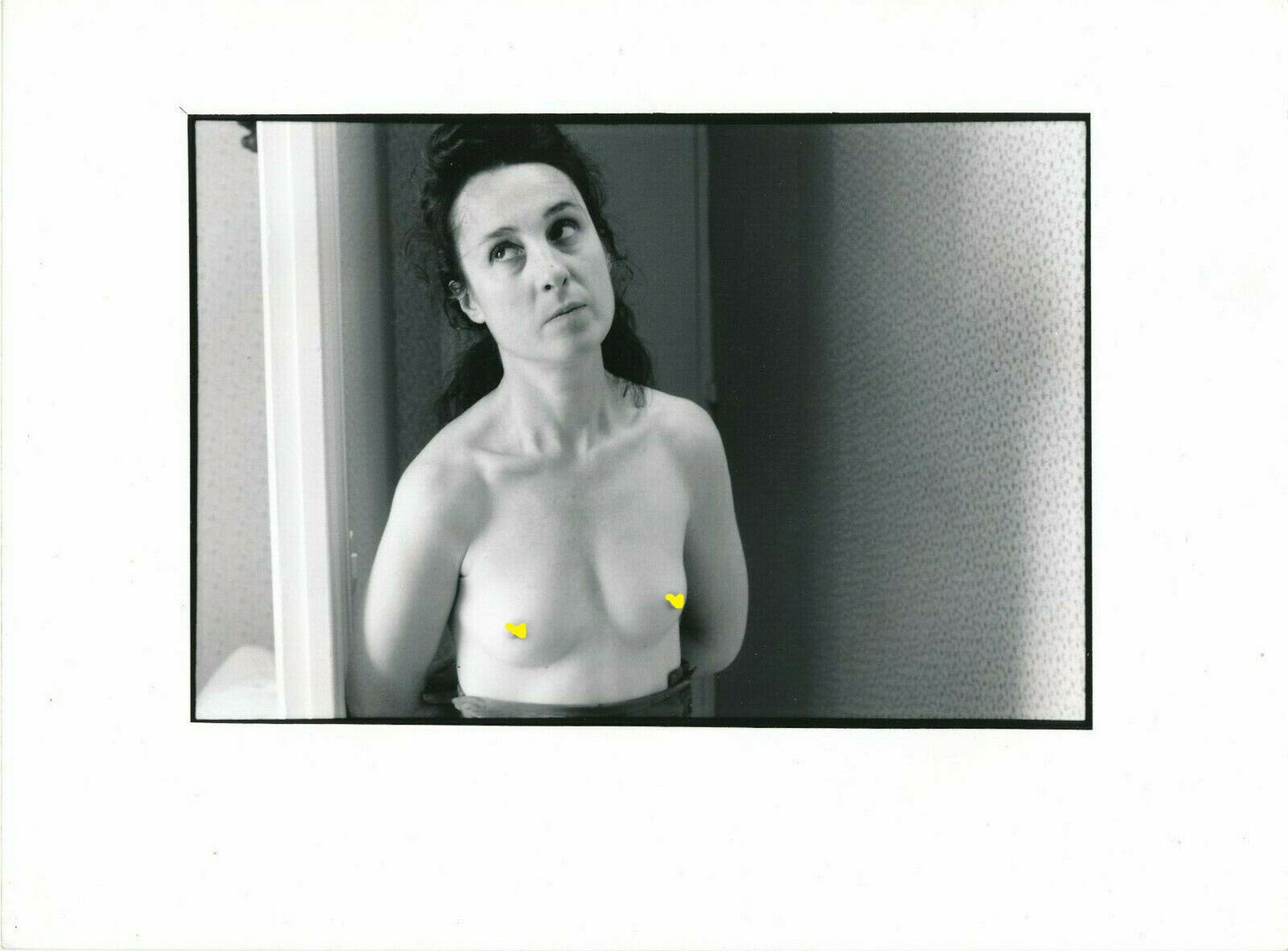 Photo buste tirage argentique papier RC v 1980 poitrine sexy