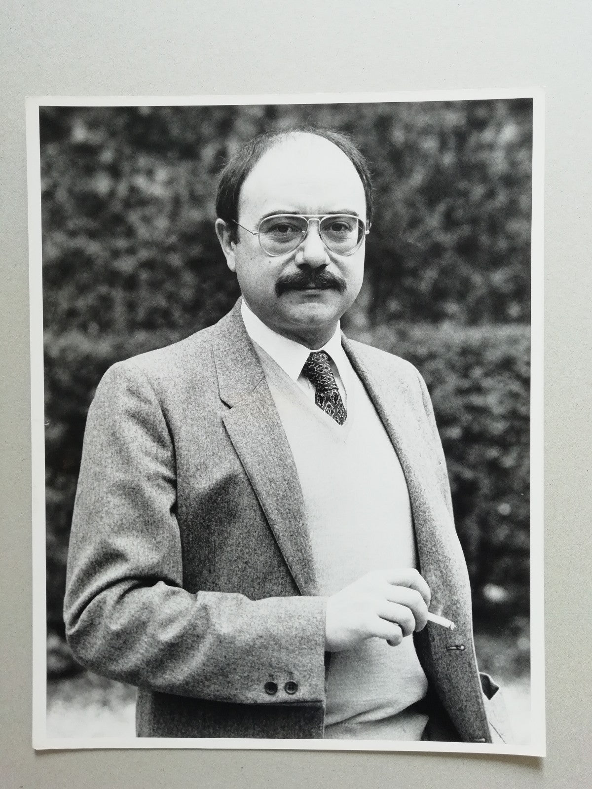 photo A.D.G Alain Dreux-Gallou tirage argentique époque v. 1980 écrivain