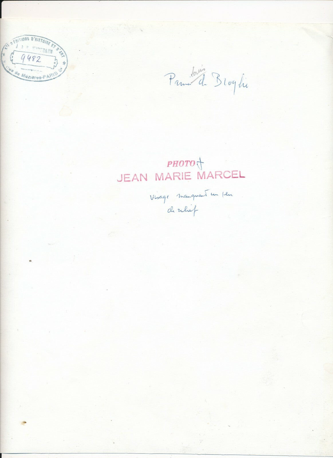 Louis de BROGLIE mathématicien physicien photo photographie époque 1954