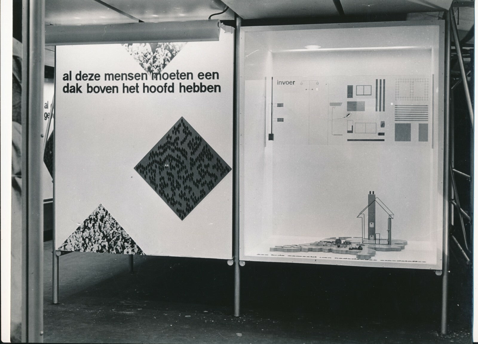 1952 Bestaan barges Hollande exposition plan Marshall 18 photo photographie USA