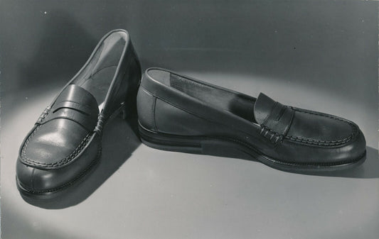 Les mocassins photo photographie 1950 vintage publicité chaussures