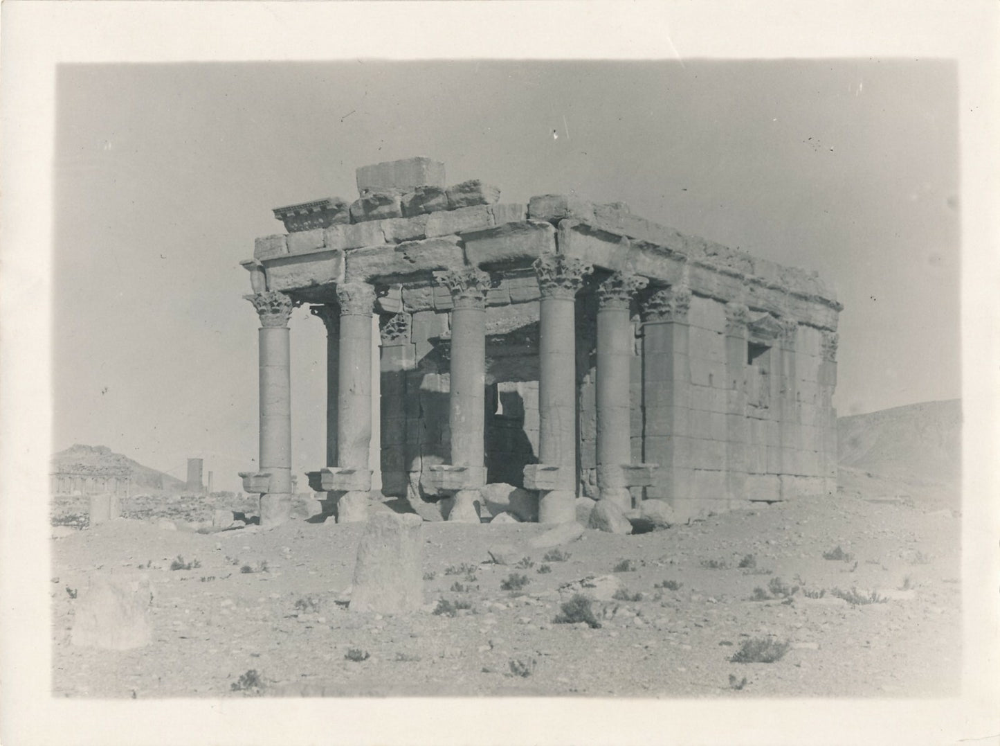Syrie Palmyre, ruine site archéo photo photographie militaire c. 1926-1927