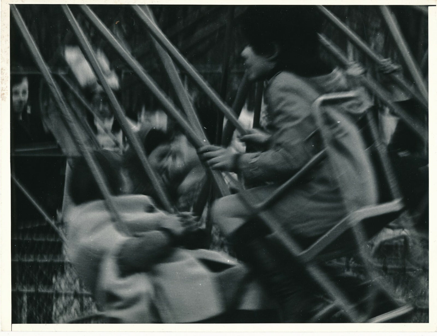 Balançoire années 1960 photo photographie époque mouvement effet