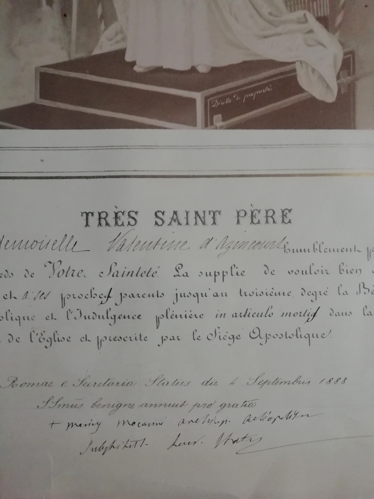 pape Léon XIII (1810-1903) photo papier albuminé v.1880 famille d'Azincourt