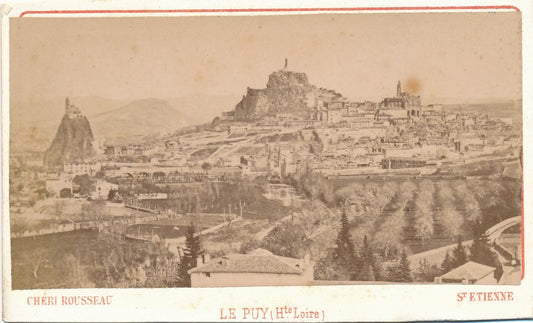 Le Puy Haute-Loire Auvergne lot 3 albumine cartes de visite Notre-Dame photo cdv