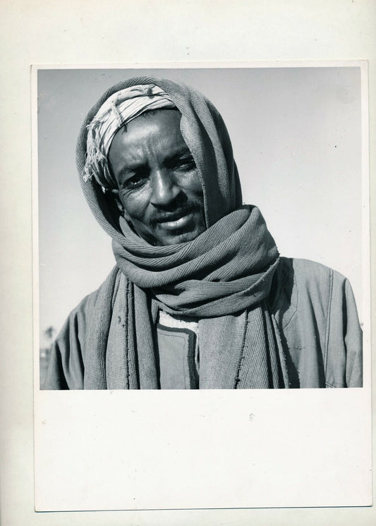 portrait homme arabe Egypte argentique époque v. 1950-1960 photographie