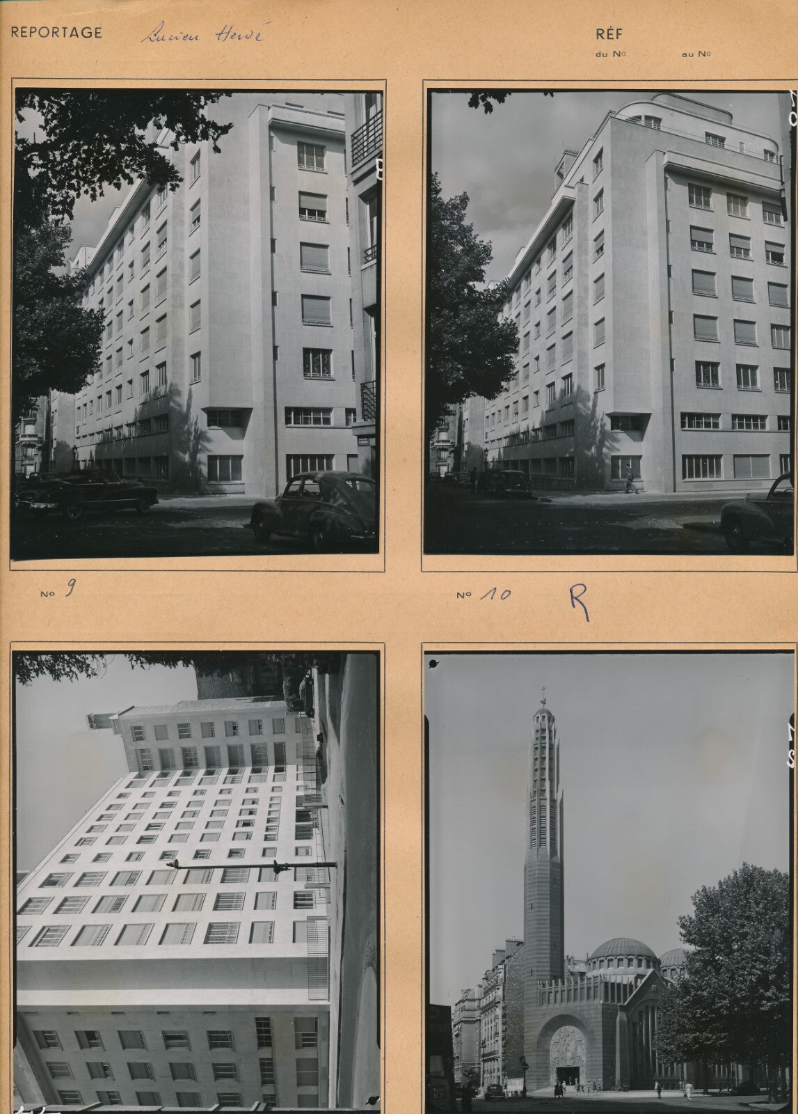 Lucien Hervé 44 épreuves argentiques époque reportage architecture béton Paris