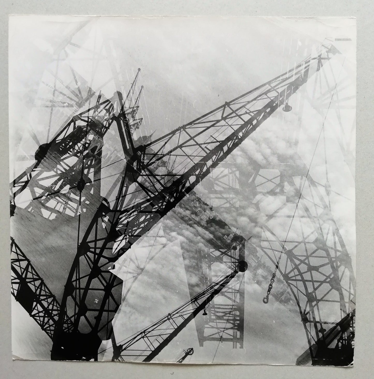 Photo Composition aux grues superposition willy Rizzo argentique époque