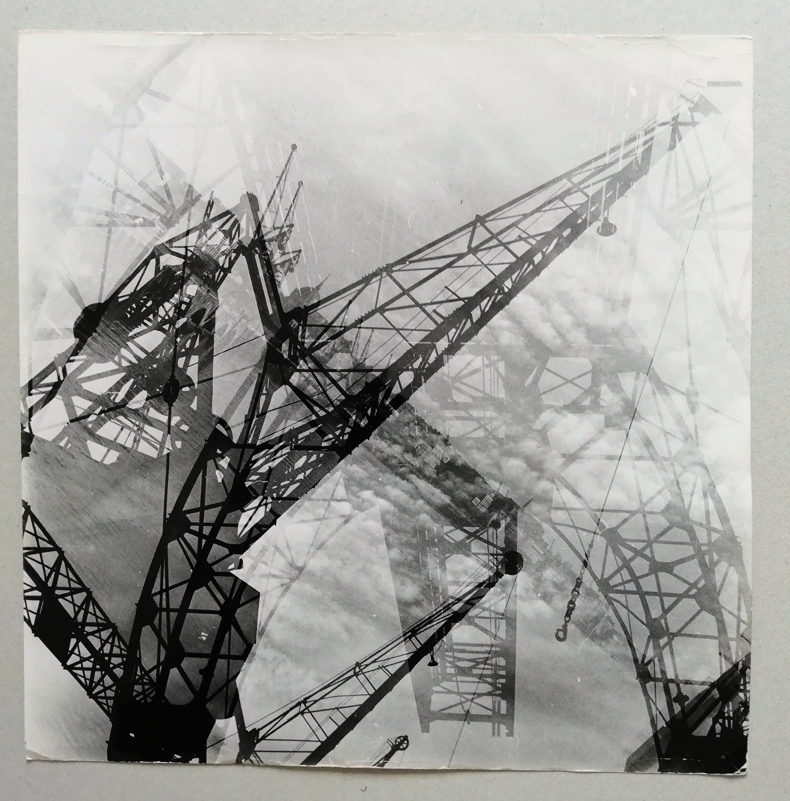 Photo Composition aux grues superposition willy Rizzo argentique époque