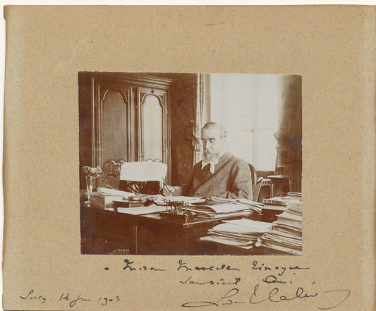 Ludovic HALÉVY Photographie signée dédicacée époque Marcelle Tinayre 1903