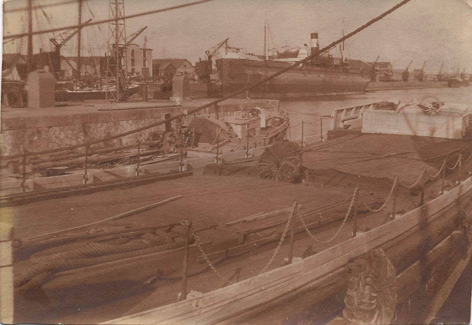 Marine port Lapalisse Lapallice La Rochelle 2 photo argentiques sépia 1929