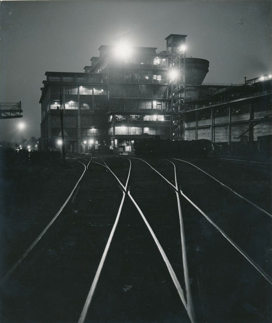 Rails Chemin de fer Dieuzaide Yan photo années 1960 nuit architecture
