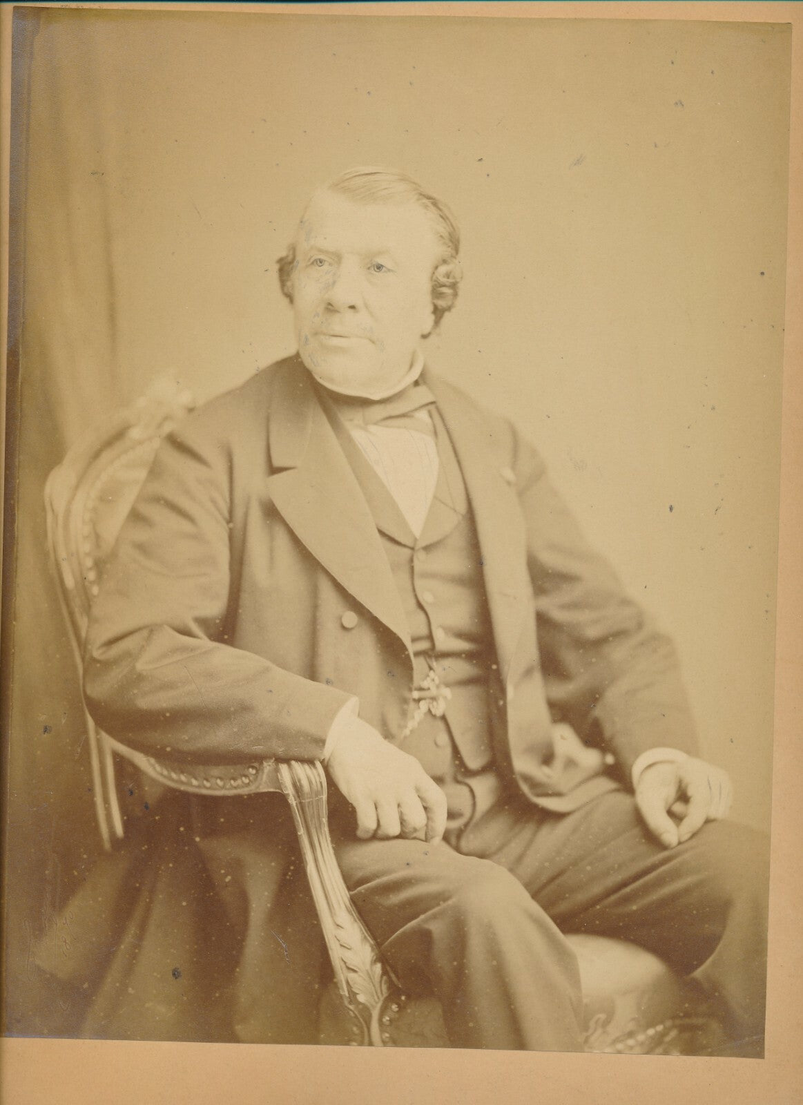 Philippe RICORD par TRINQUART albumine médecin chirurgien retouche photo