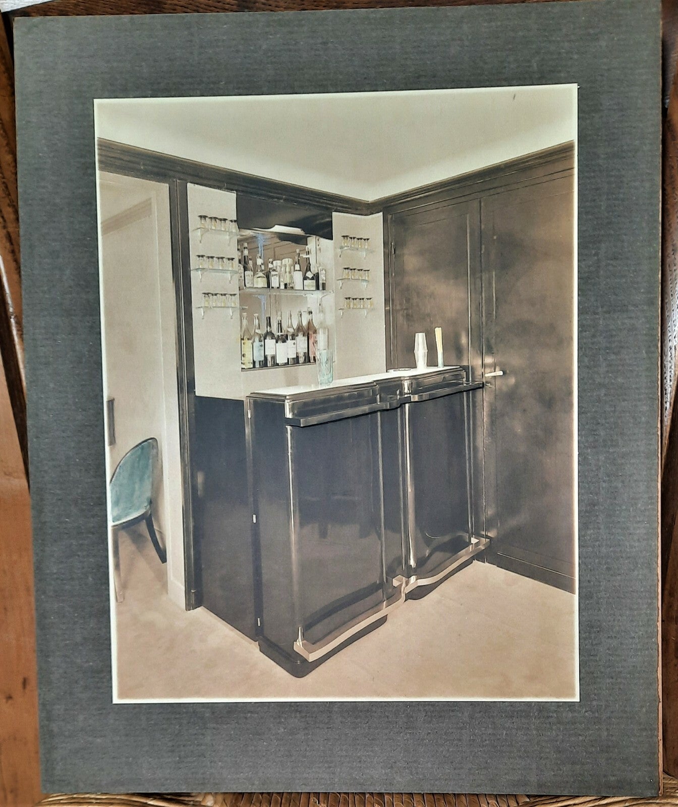 Intérieur Art déco bar photo photographie rehaussée couleurs design