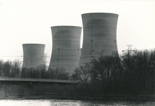 Photographie Nucléaire centrale Three Miles Island Etats-Unis tirage argentique