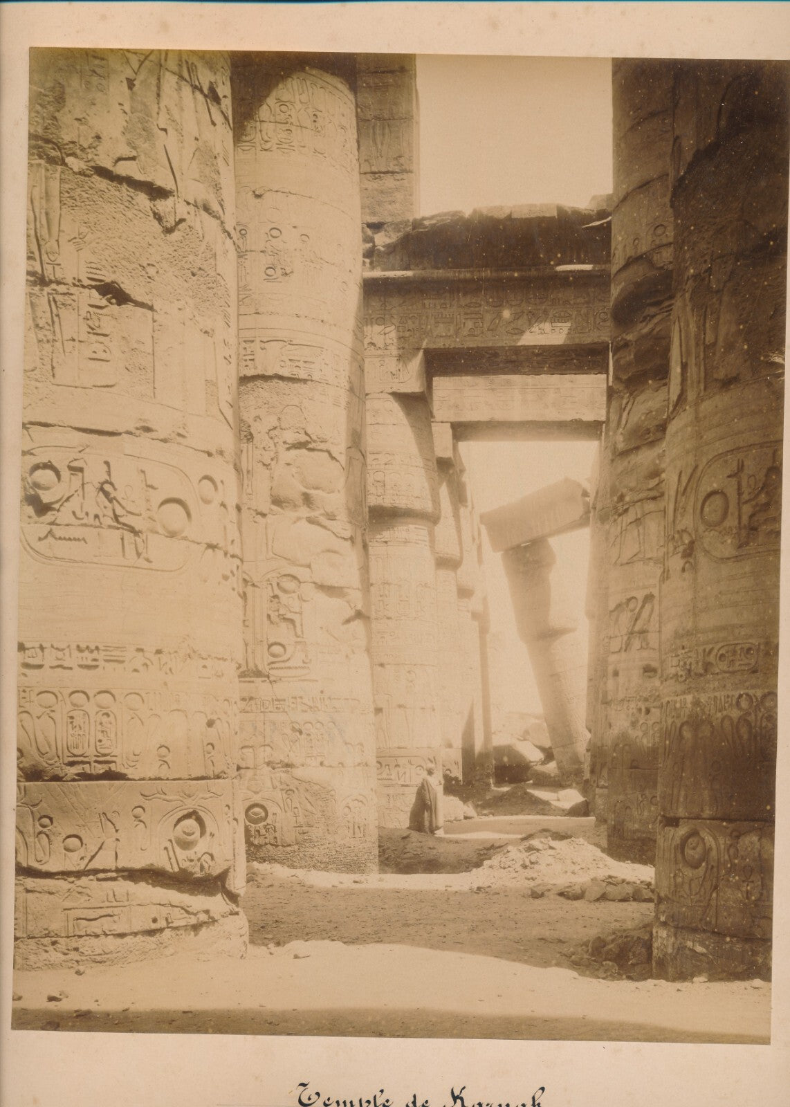 égypte 4 photographie album pyramide Keops Karnak Thèbes v. 1870 albumine photo
