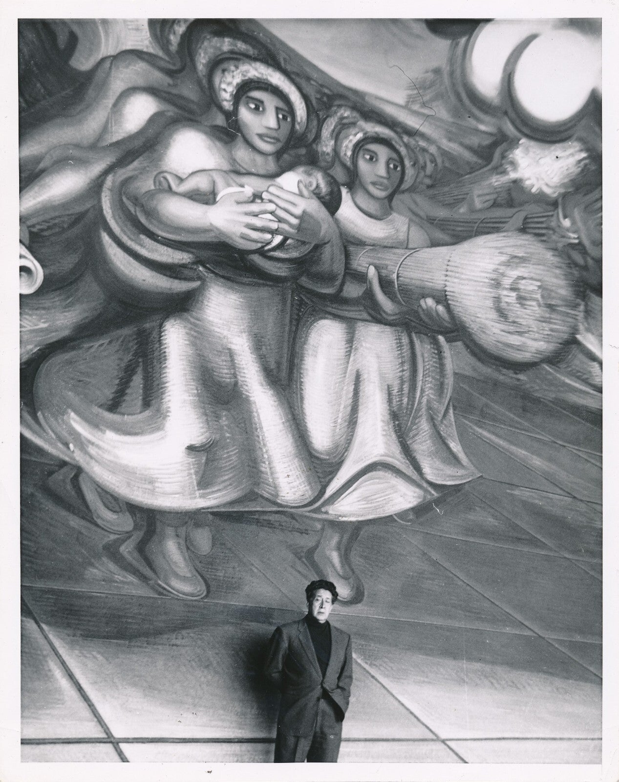 David Alfaro SIQUEIROS peintre muraliste Mexique photo photographiie époque