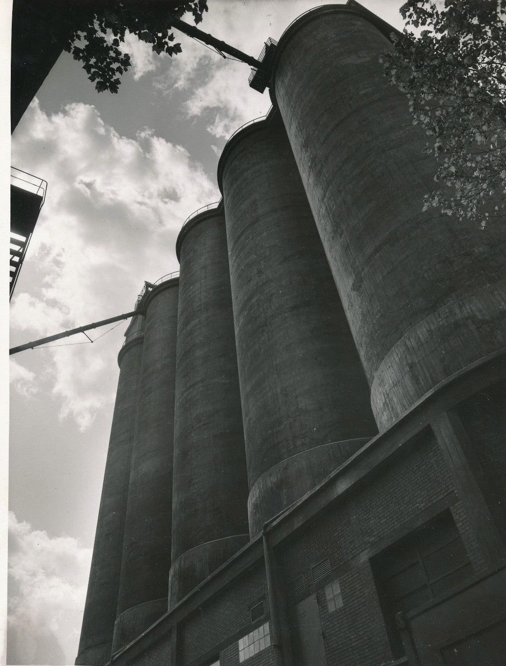 Photo architecture industrie tirage argentique époque v. 1950 Astra Asnières
