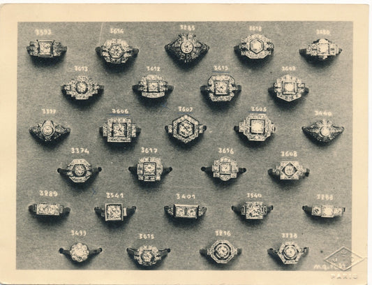 Bijoux diamants colliers art déco photo photographie 2 tirages argentique époque