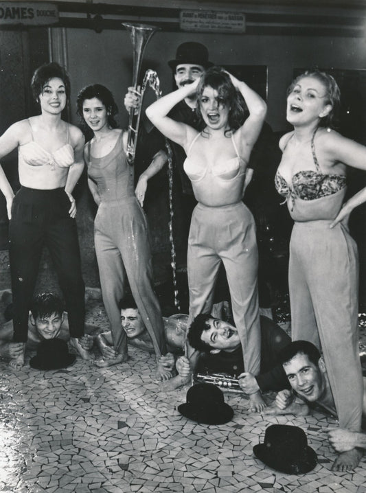 Publicité parodie pour les pantalons en Tergal photo photographie époque v. 1960