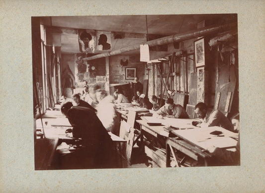 Victor LALOUX architecte son atelier d’enseignement 6 photographies v. 1897