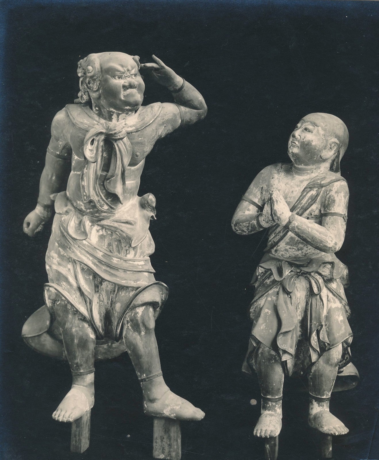 Japon Fudo Myo-o divinité bouddhique photo argentique d’époque années 1940 photo