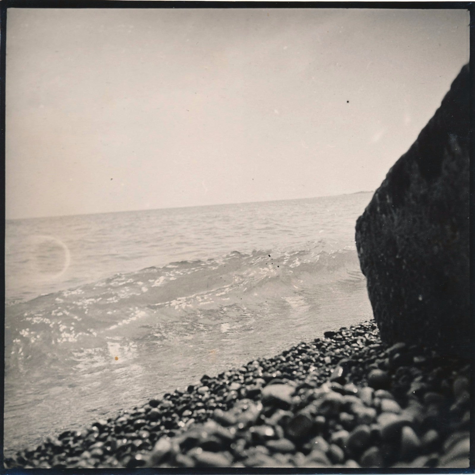 2 photo Franc-Lamy mer argentique d'époque v. 1930 photographie