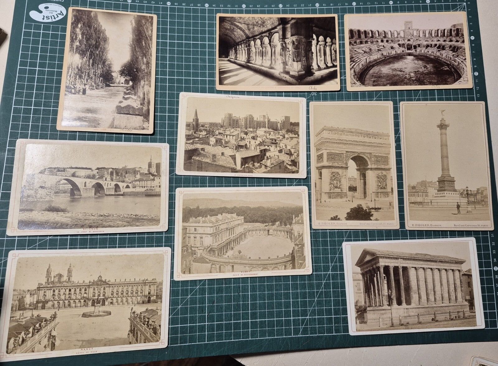 Paris régionalisme lot 50 photographie albumine format carte cabinet photo