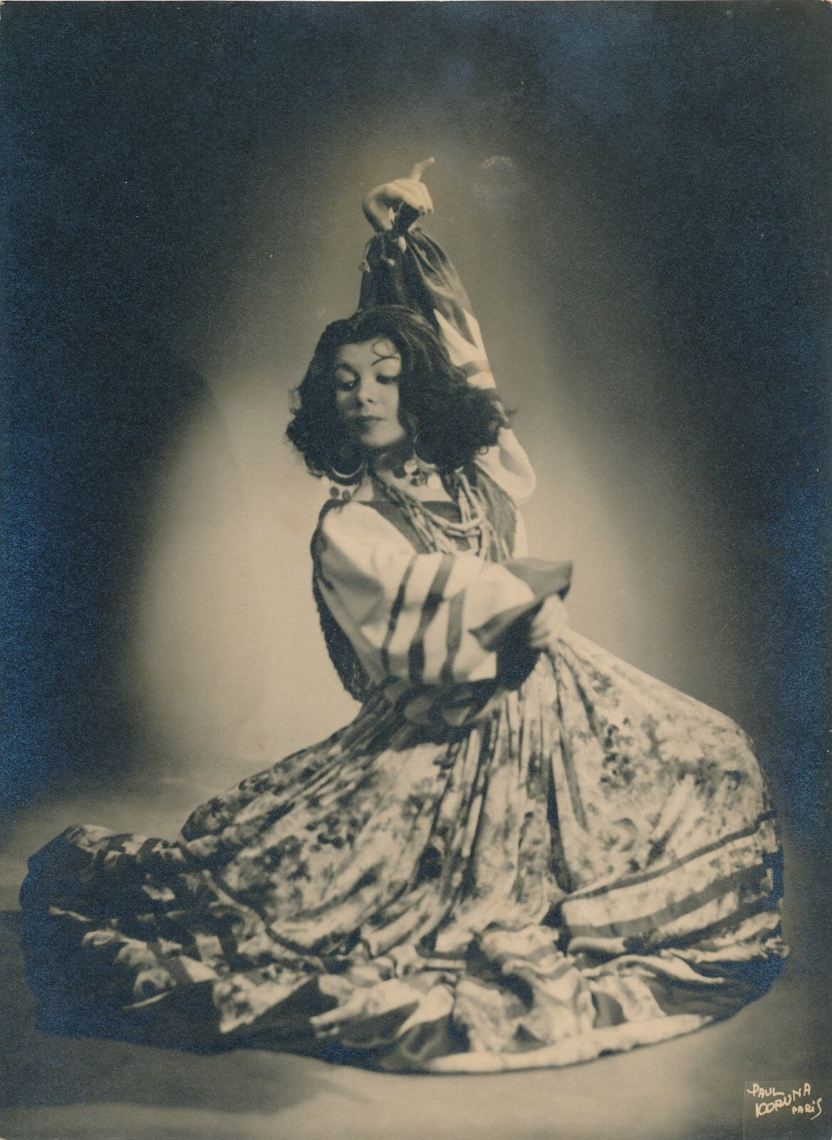 Paul KORUNA danse photo photographie danseuse tirage époque v. 1940