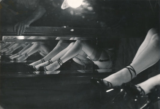 Cabaret jambe reflets miroirs photo photographie époque v. 1950